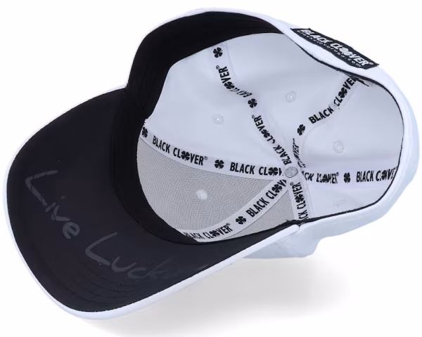 Black Clover Premium Clover 1 White/Black Flexfit - Black Clover - Imagen 4
