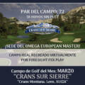Campo de Golf del mes de Marzo: Crans Sur Sierre «Sede del Omega European Master» Juégalo Indoor ¡Ahora solo 10€! ¡Socios Gratis!